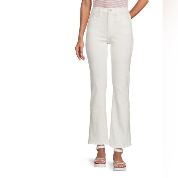 HUDSON Jeans Blair High Rise Bootcut White Denim Jeans Size 27 NWT - Picture 1 of 2